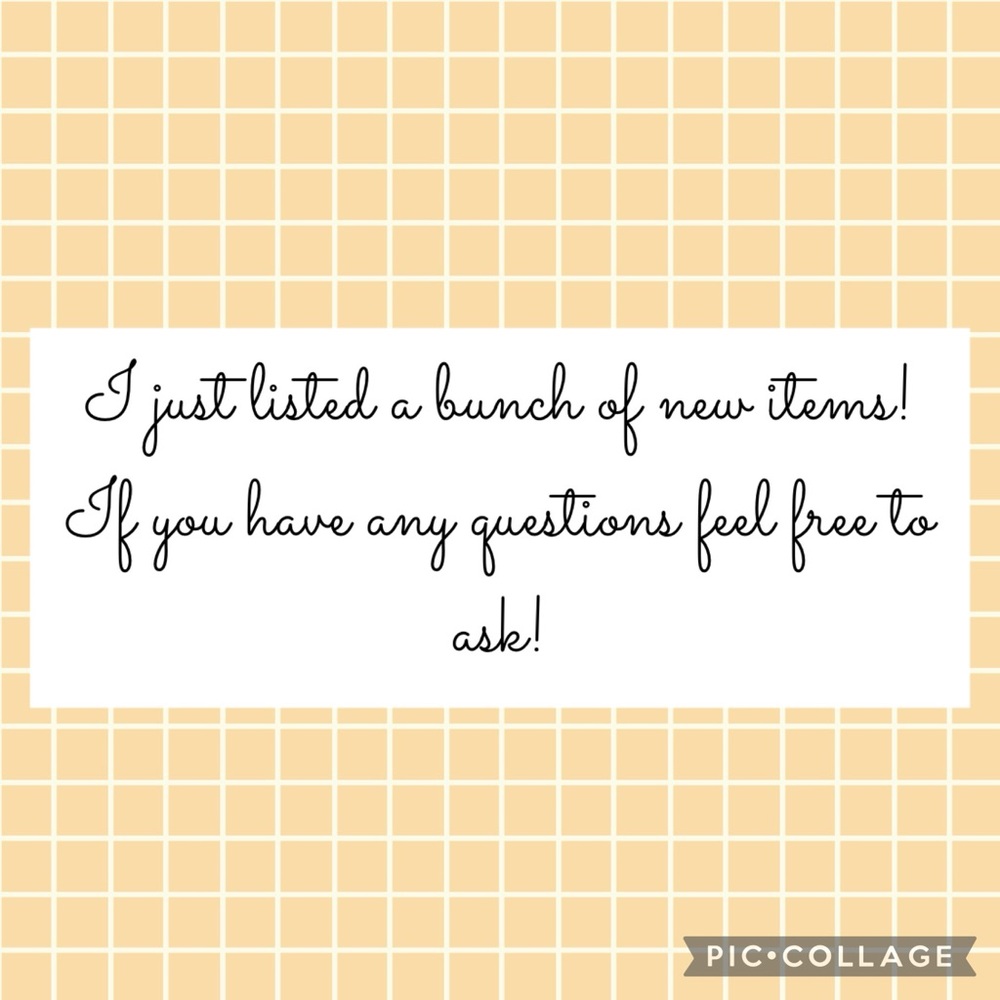 Check out my new items!